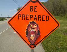 Be prepared sign with Scar from the Lion King