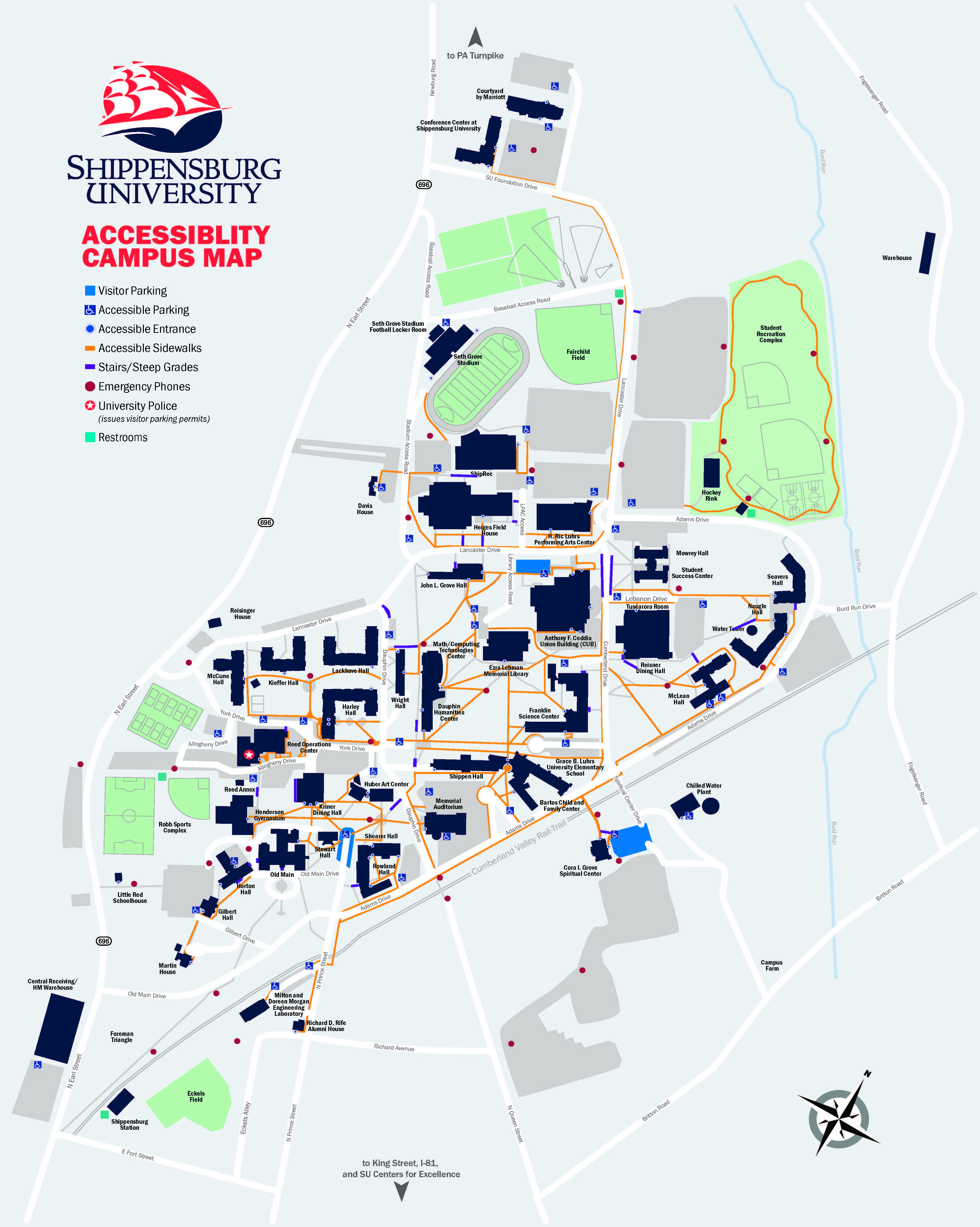 Shippensburg University Accessibility Map