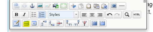 Table header row toolbar image