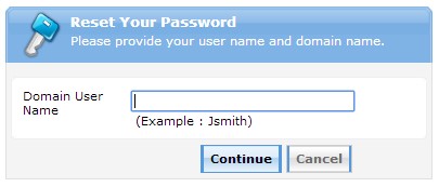 Account Self-Service Instructions reset your password