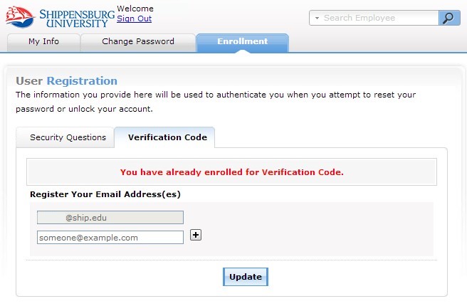 Account Self-Service Instructions user registration