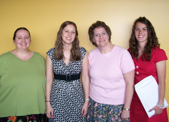 Dr. Potoczak, Catherine Gayman (Mackaness), Dr. Morin, and Barbara Banz (Merit)