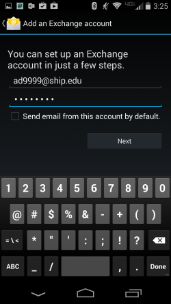 Android Account details