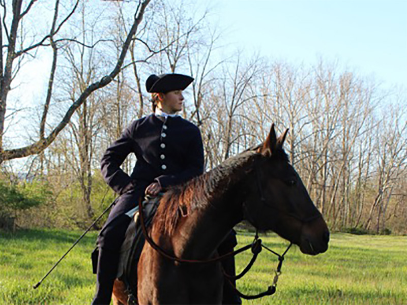 Kaitlin Fergeson on a horse