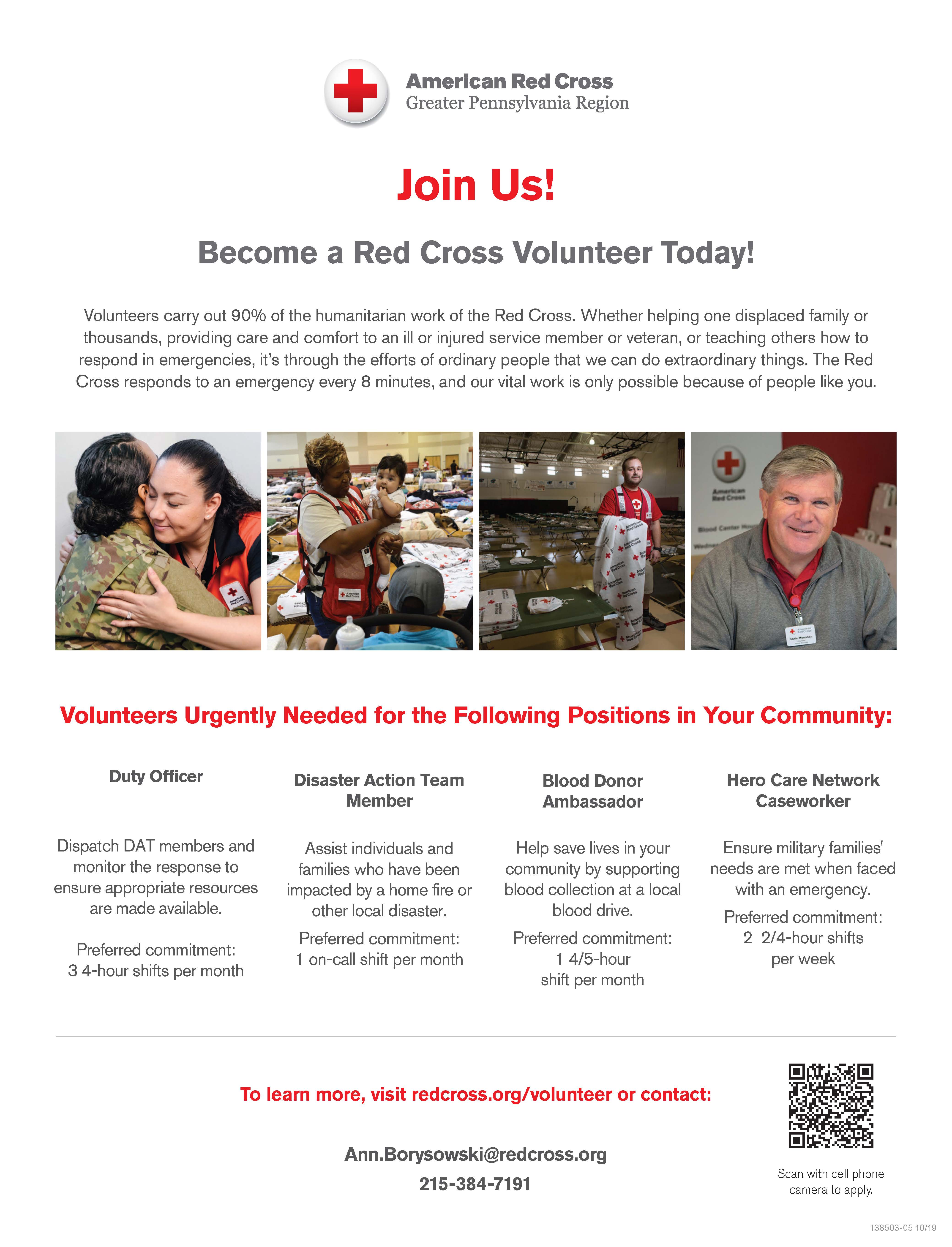 Become a Red Cross Volunteer