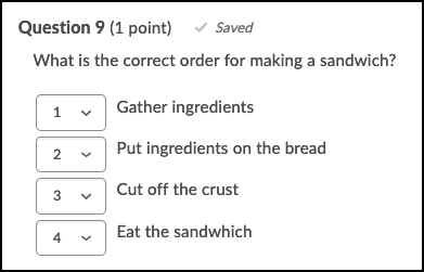 Ordering example