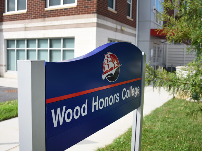 honors college sign