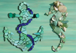 Photo of the project participants will make, seaglass project