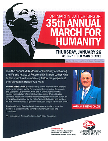 Image of March for Humanity flier