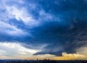 Supercell storm cloud