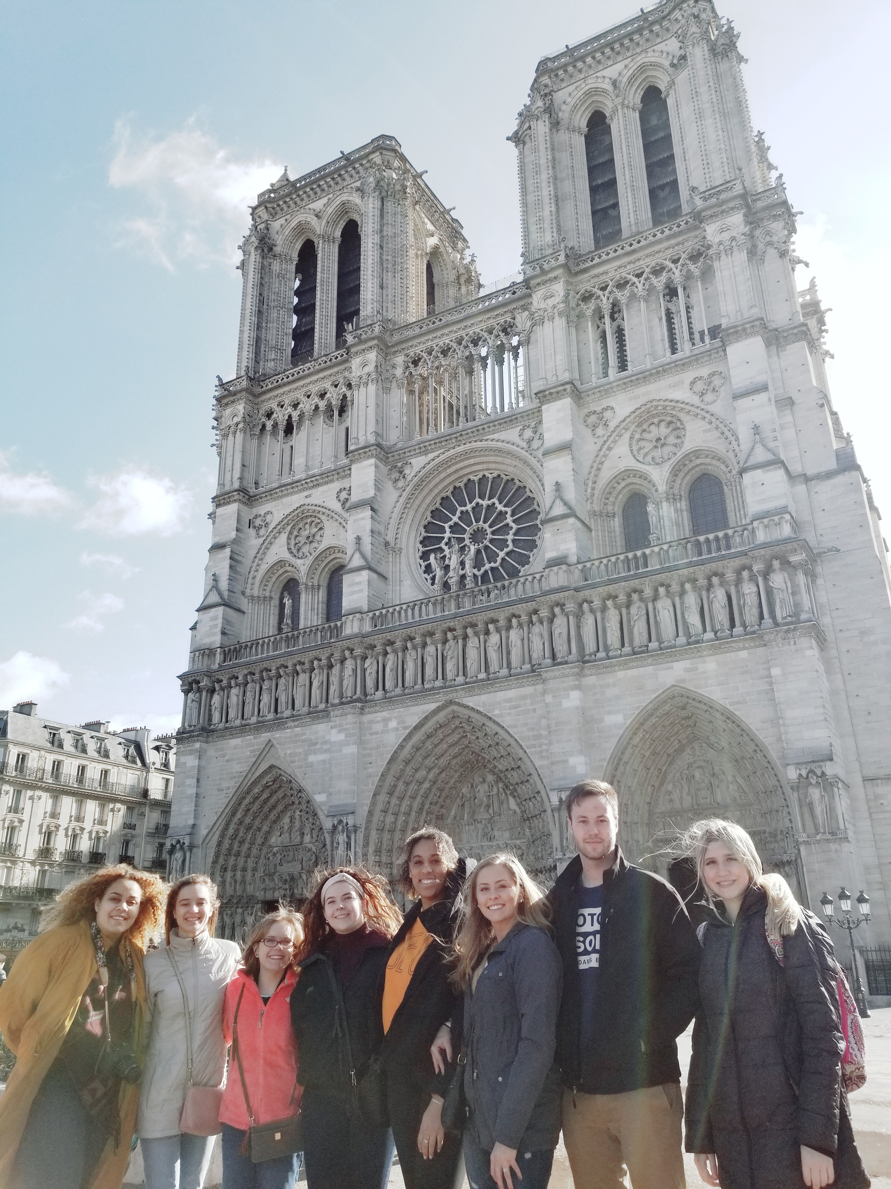 Honors students visiting Notre Dame