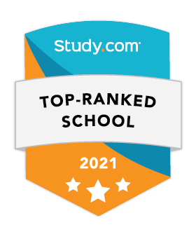 Study.com top ranked school award