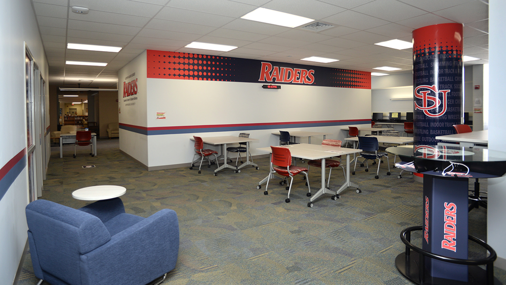 Raider resources room in library